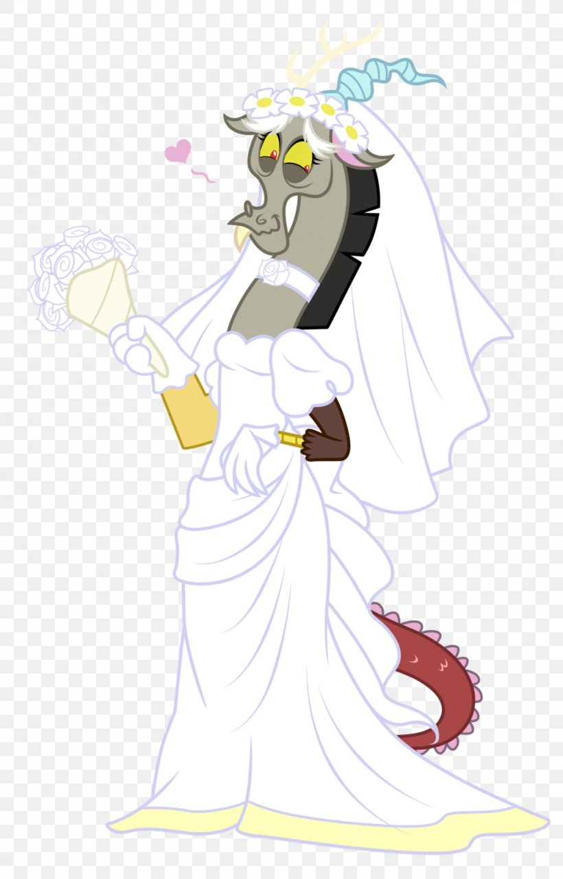 Wedding Dress Pony DeviantArt Discord, PNG, 1024x1598px, Watercolor, Cartoon, Flower, Frame, Heart Download Free