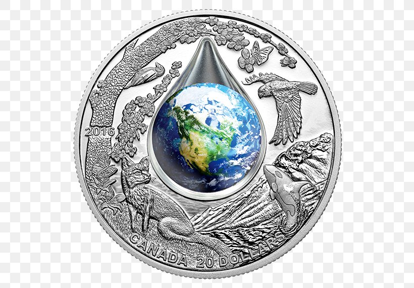 Coin Of The Year Award Earth Silver Coin, PNG, 570x570px, Coin, Banknote, Bullion Coin, Coin Of The Year Award, Colored Coins Download Free