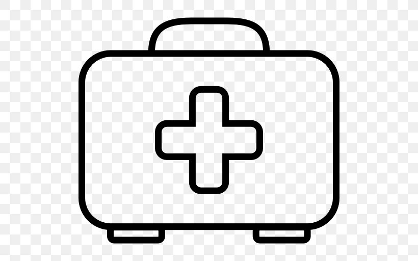 Health Care First Aid Supplies Clip Art, PNG, 512x512px, Health Care, Area, Black And White, Drawing, First Aid Kits Download Free