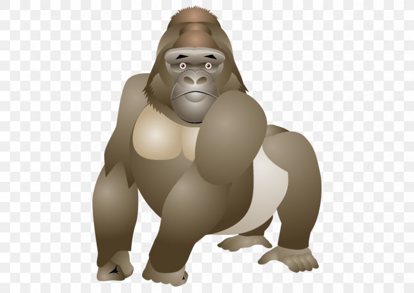 Gorilla Monkey Animation, PNG, 842x596px, Gorilla, Animal, Animation, Carnivoran, Gimp Download Free
