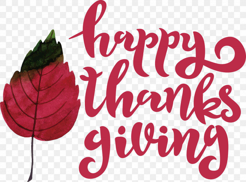 Happy Thanksgiving, PNG, 2999x2217px, Happy Thanksgiving, Biology, Flower, Fruit, Logo Download Free