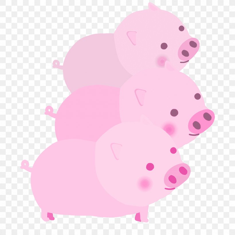 Pig Pink M Snout Clip Art, PNG, 1000x1000px, Pig, Livestock, Mammal, Pig Like Mammal, Pink Download Free