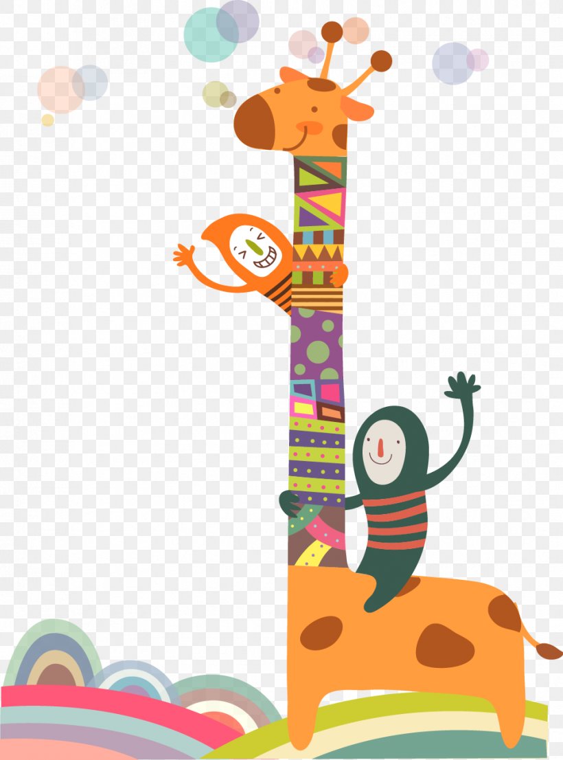 Giraffe Cartoon Child Illustration, PNG, 966x1304px, Giraffe, Area, Art, Cartoon, Child Download Free