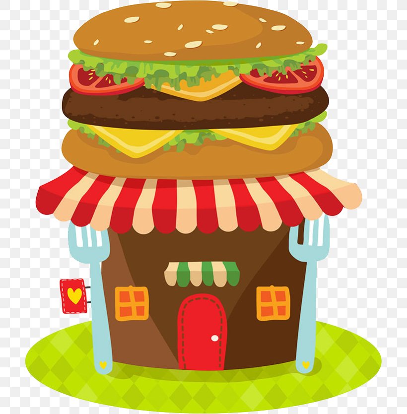 Hamburger Fast Food Junk Food Chicken Sandwich Clip Art, PNG, 719x834px, Hamburger, Cartoon, Chicken Sandwich, Cuisine, Fast Food Download Free