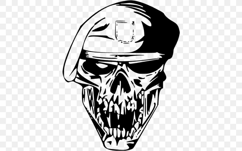 Skull Soldier Drawing Decal, PNG, 512x512px, Skull, Art, Black And White, Bone, Calvaria Download Free