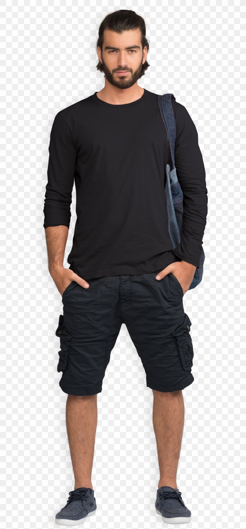Long-sleeved T-shirt Jeans Long-sleeved T-shirt, PNG, 1200x2580px, Tshirt, Black, Clothing, Crew Neck, Fashion Download Free