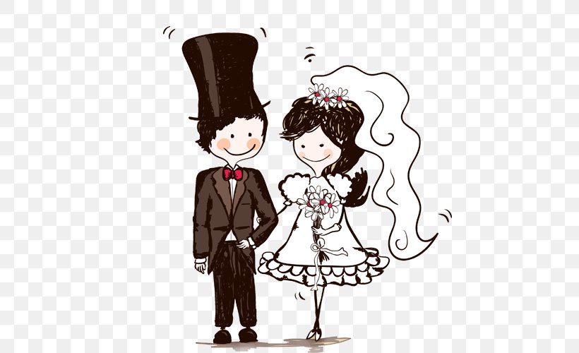 Wedding Invitation Bridegroom Bride & Groom Direct, PNG, 500x500px, Watercolor, Cartoon, Flower, Frame, Heart Download Free