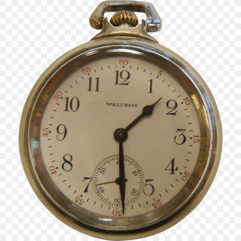 Clock Waltham Watch Company Waltham Watch Company Pocket Watch, PNG, 1371x1371px, Clock, Aaron Lufkin Dennison, Antique, Brass, Home Accessories Download Free