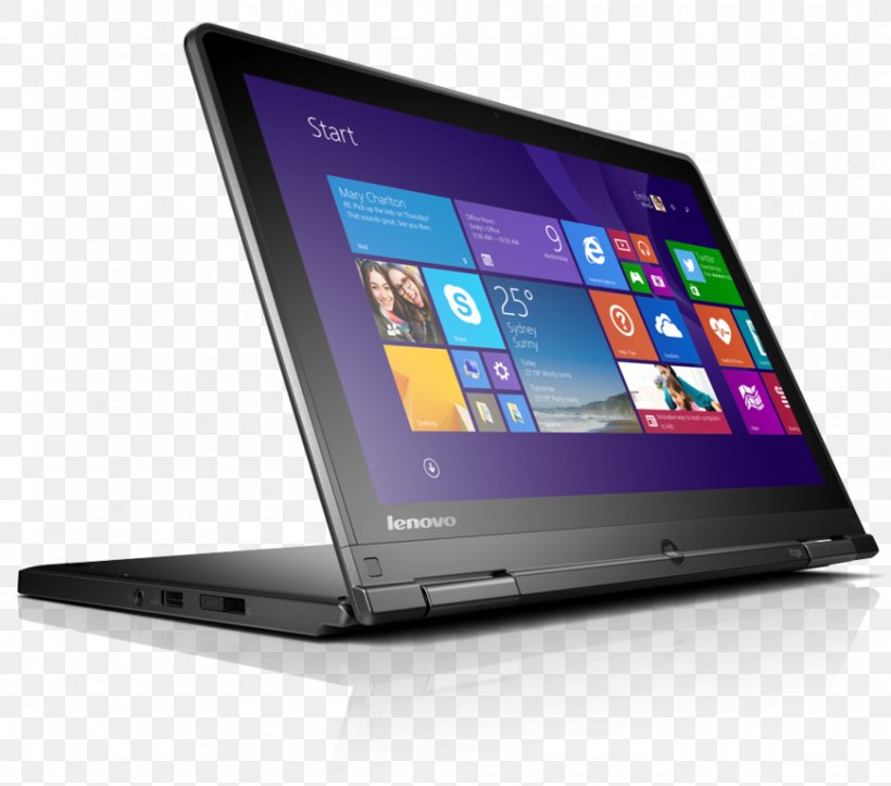 Laptop ThinkPad Yoga 2-in-1 PC Intel Core Intel Atom, PNG, 870x768px, 2in1 Pc, Laptop, Celeron, Central Processing Unit, Computer Download Free