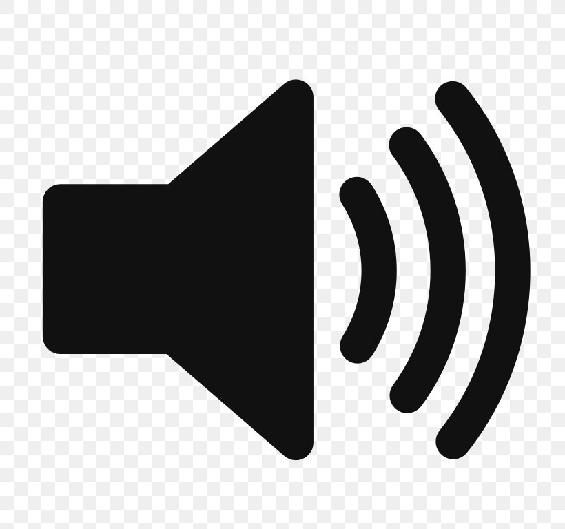 Loudspeaker Clip Art, PNG, 768x768px, Loudspeaker, Audio Signal, Black, Black And White, Brand Download Free