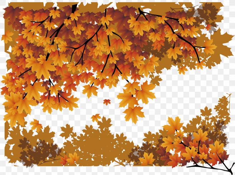 Maple Leaf Autumn Poster, PNG, 4103x3054px, Maple Leaf, Autumn, Branch, Deciduous, Green Download Free