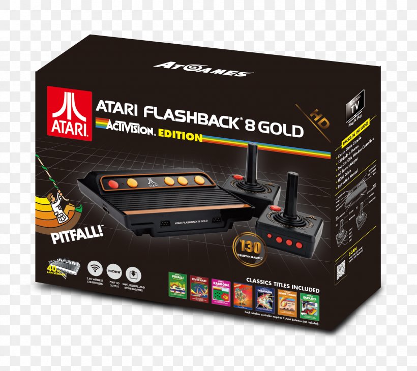 Activision Anthology Chopper Command Pitfall! AtGames Atari Flashback 8 Gold HD, PNG, 2362x2104px, Pitfall, Activision, Atari, Atari 2600, Atari Flashback Download Free