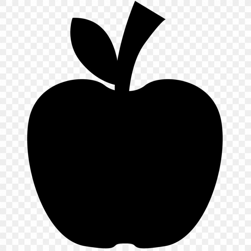 Clip Art Vector Graphics Image Apple Silhouette, PNG, 1200x1200px, Apple, Black, Blackandwhite, Drawing, Food Download Free