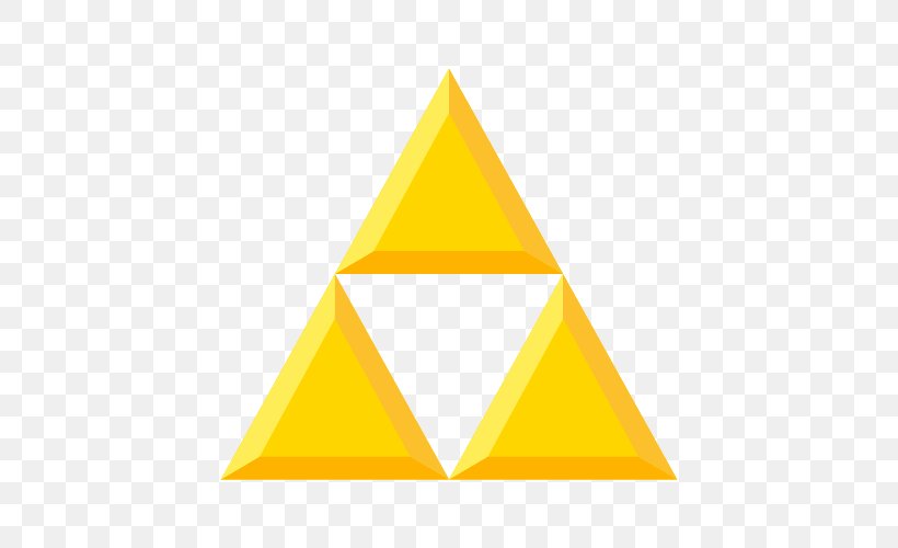 Triforce Emoticon The Legend Of Zelda Nintendo, PNG, 500x500px, Triforce, Emoticon, Legend Of Zelda, Nintendo, Orange Download Free