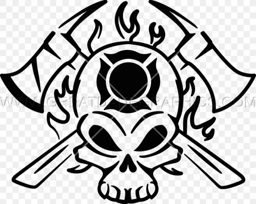 Firefighter Black And White Skull Clip Art, PNG, 825x660px, Firefighter, Art, Artwork, Black, Black And White Download Free