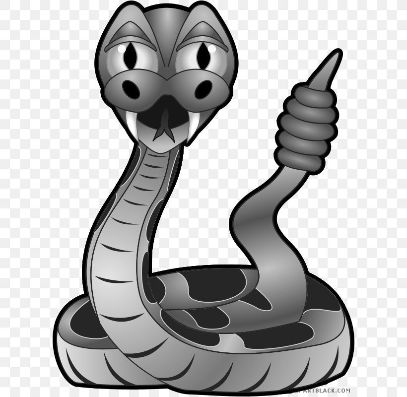 Snakes Vipers Reptile Clip Art Rattlesnake, PNG, 610x800px, Snakes, Animated Cartoon, Black And White, Carnivoran, Cartoon Download Free