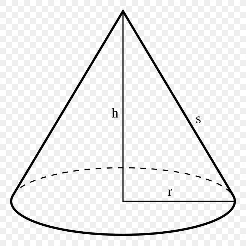 Circle Cone Derivative Mathematics Geometry, PNG, 1024x1024px, Cone, Altezza, Area, Black And White, Bounded Set Download Free