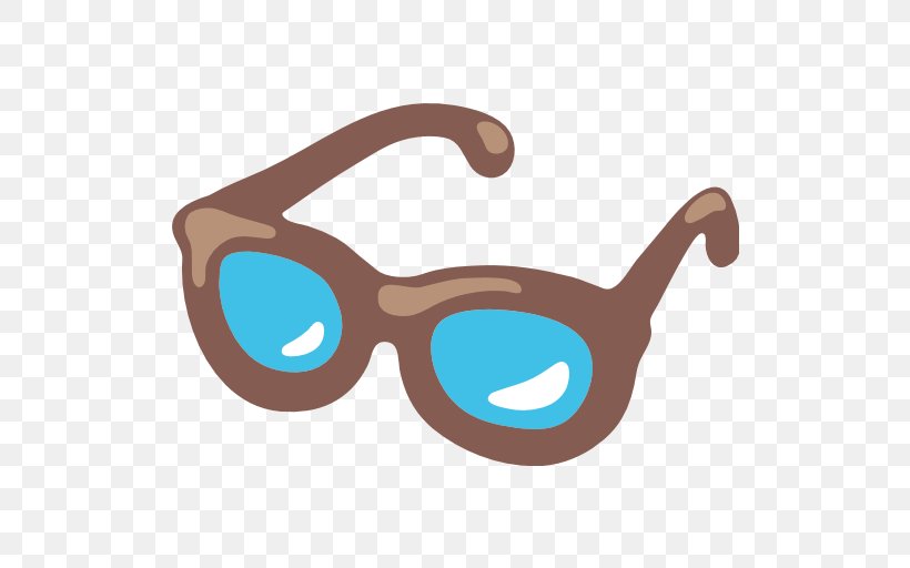 Emoji Glasses SMS Text Messaging Symbol, PNG, 512x512px, Emoji, Android Marshmallow, Android Nougat, Aqua, Blue Download Free