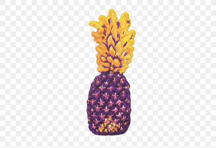 Pineapple Embroidered Patch Iron-on Fruit Embroidery, PNG, 564x564px, Pineapple, Bromeliaceae, Clothing, Color, Creativity Download Free