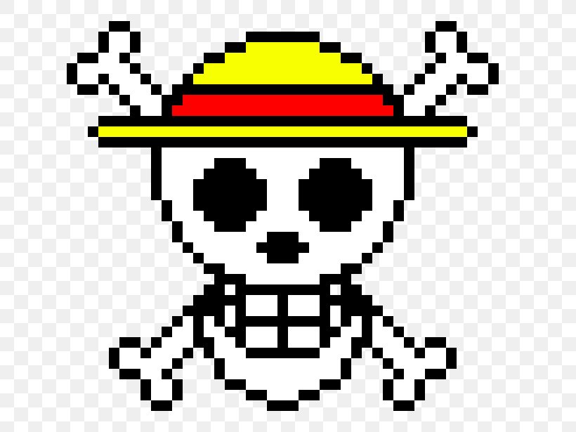 Monkey D. Luffy One Piece Tower Tokyo Pixel Art Straw Hat Pirates, PNG, 690x615px, Monkey D Luffy, Art, Drawing, Emoticon, Fictional Character Download Free