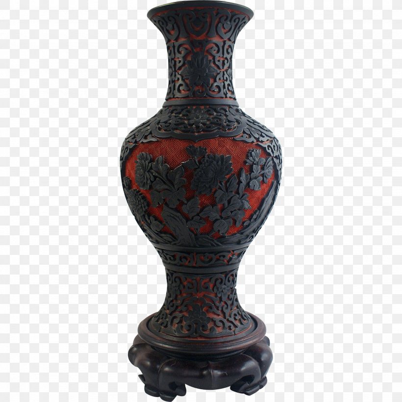 Vase Ceramic Ruby Lane Cinnabar Porcelain, PNG, 2048x2048px, Vase, Antique, Artifact, Ceramic, Cinnabar Download Free