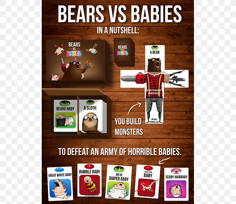 Bears Vs. Babies Exploding Kittens War Card Game, PNG, 709x709px, Bears Vs Babies, Board Game, Brand, Card Game, Elan Lee Download Free