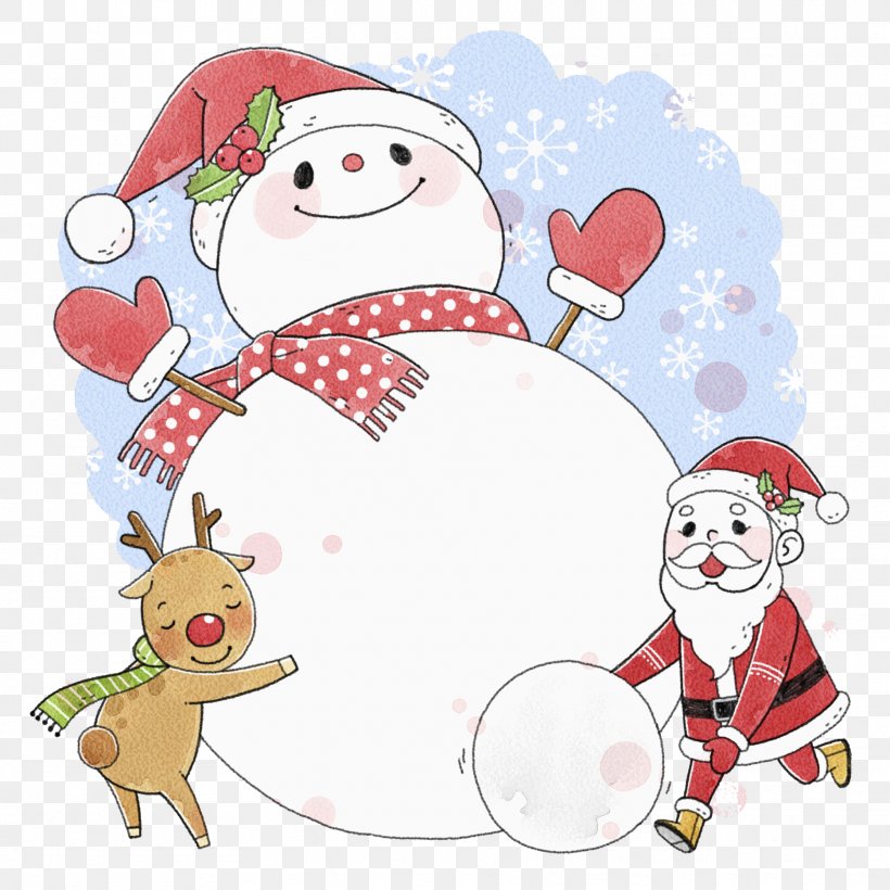 Santa Claus Christmas Ornament Snowman Clip Art, PNG, 1869x1869px, Santa Claus, Area, Art, Cartoon, Christmas Download Free