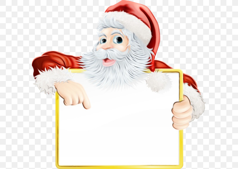 Santa Claus, PNG, 600x584px, Watercolor, Christmas Day, Christmas Tree, December 6, Drawing Download Free