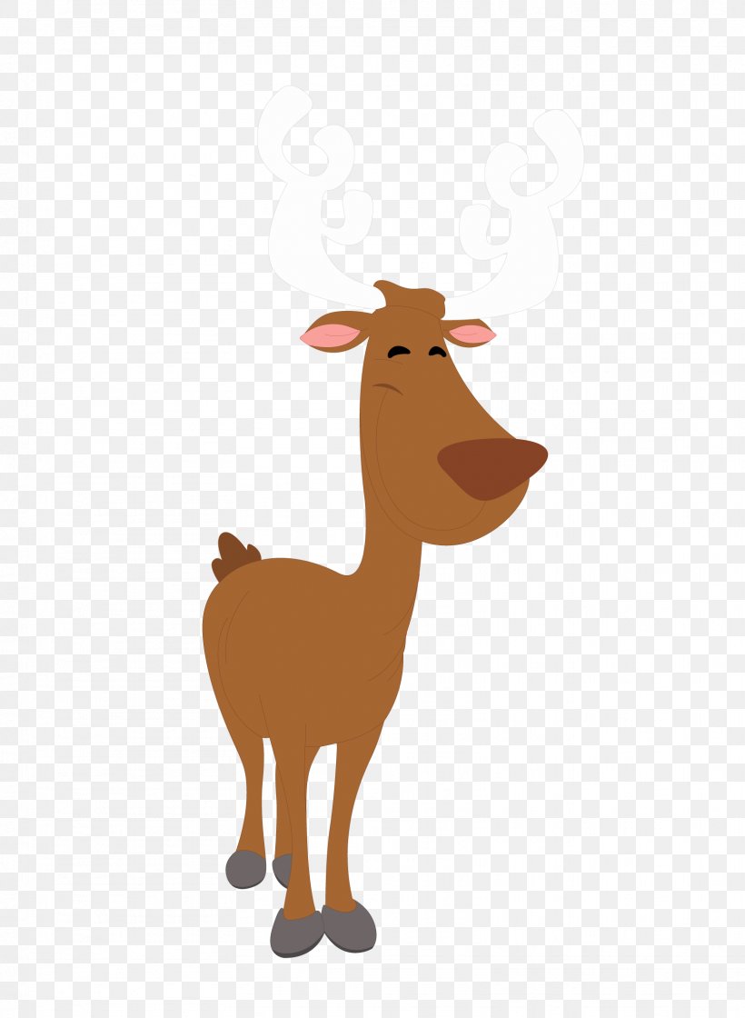 Reindeer Santa Claus Christmas Card, PNG, 1618x2210px, Reindeer, Camel Like Mammal, Cartoon, Cattle Like Mammal, Christmas Download Free