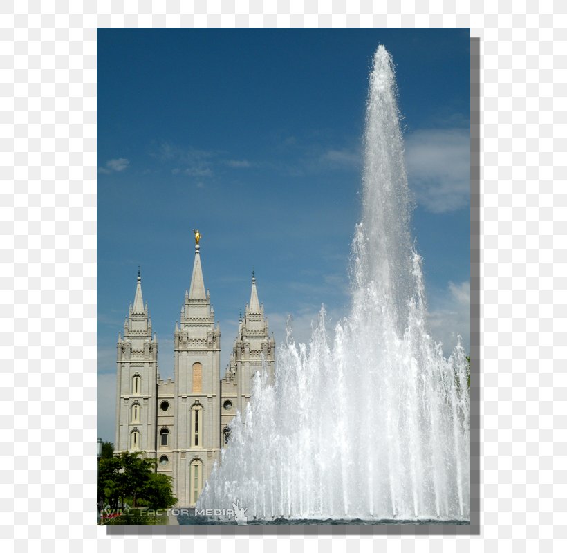 Fountain Temple Square Place Of Worship Tourist Attraction Landmark Theatres, PNG, 600x800px, Fountain, Facade, Landmark, Landmark Theatres, Place Of Worship Download Free