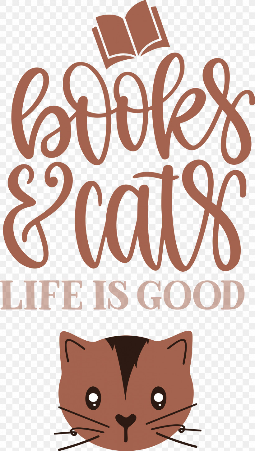 Books And Cats Cat, PNG, 1695x3000px, Cat, Biology, Cartoon, Catlike, Logo Download Free
