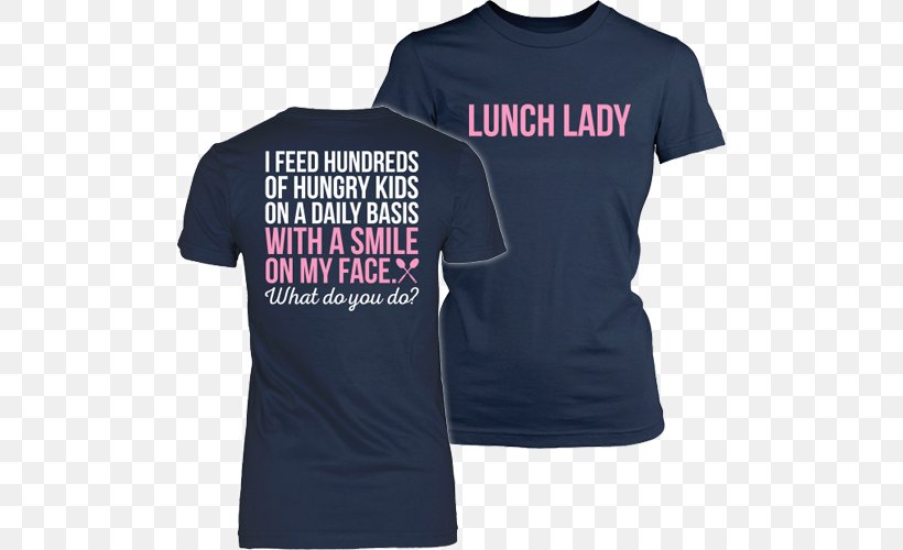 T-shirt Lunch School Meal Cafeteria, PNG, 500x500px, Tshirt, Active Shirt, Brand, Cafeteria, Clothing Download Free
