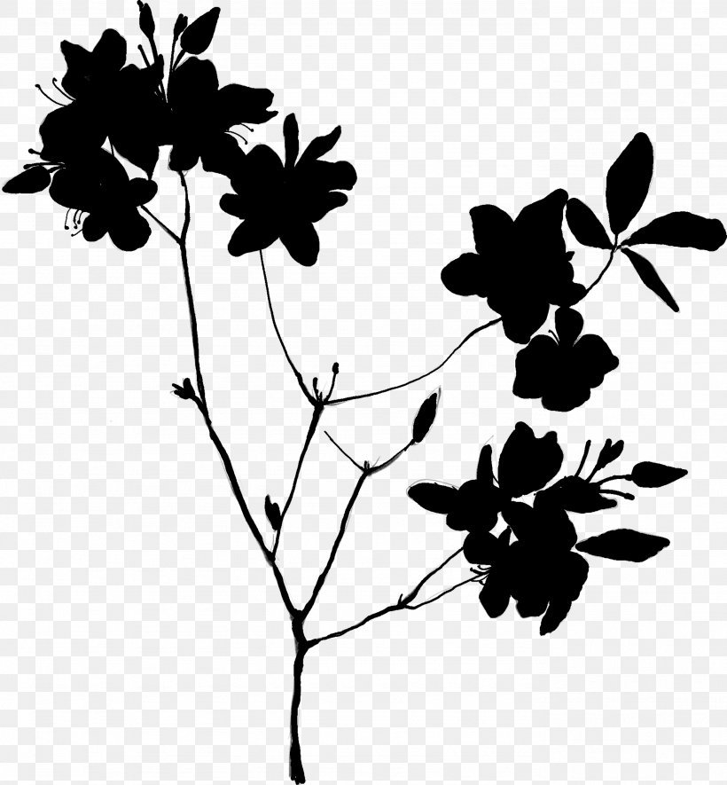 Twig Leaf Plant Stem Clip Art Pattern, PNG, 2766x2988px, Twig, Blackandwhite, Botany, Branch, Floral Design Download Free