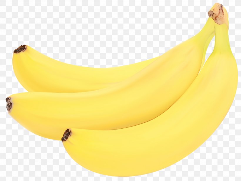 Banana Family Banana Yellow Saba Banana Fruit, PNG, 2500x1876px, Watercolor, Banana, Banana Family, Cooking Plantain, Food Download Free