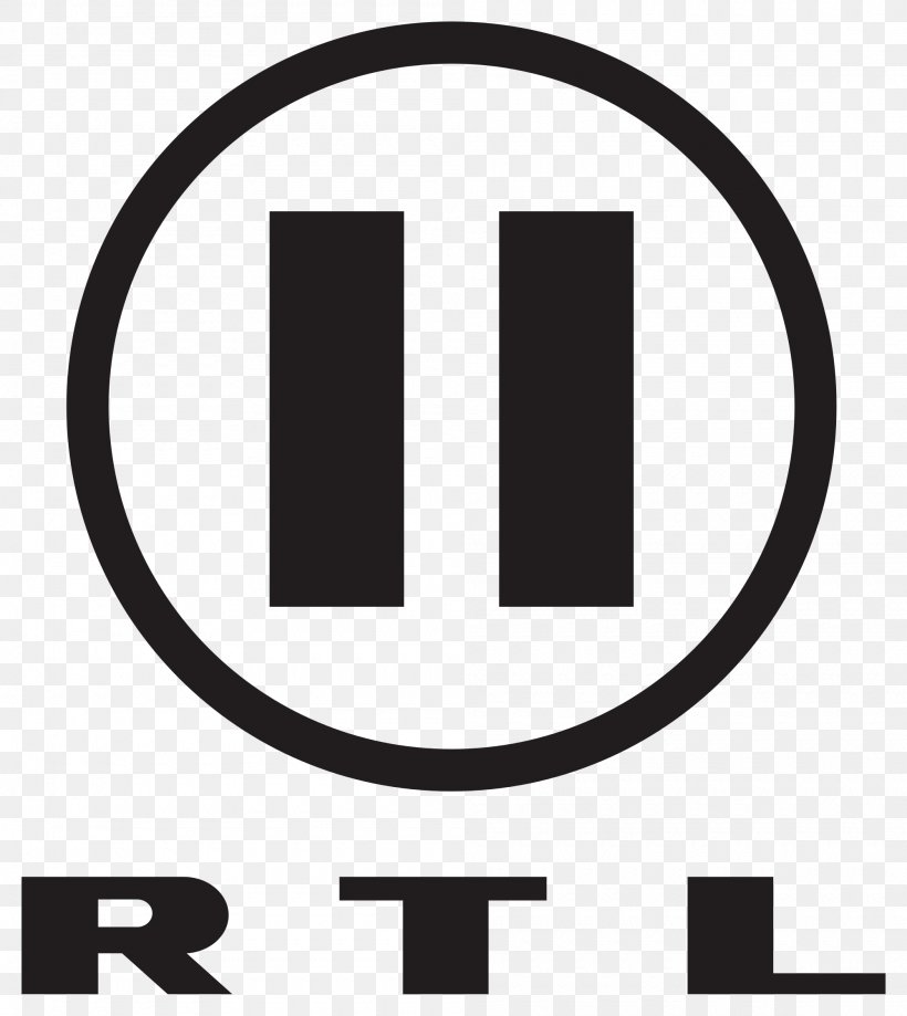 RTL II RTL Group Logo Television, PNG, 2000x2242px, Rtl Ii, Area, Black And White, Brand, Logo Download Free