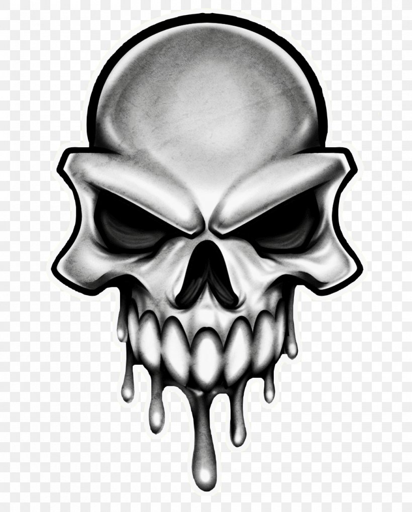 Skull Drawing Tattoo Head Skeleton, PNG, 1040x1293px, Skull, Art, Black And White, Bone, Drawing Download Free