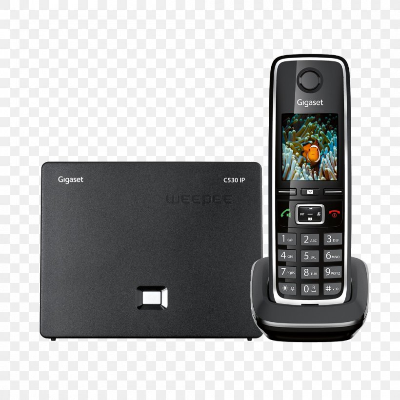 Cordless Telephone Gigaset C530A Digital Enhanced Cordless Telecommunications Gigaset Communications, PNG, 1000x1000px, Cordless Telephone, Answering Machines, Cellular Network, Communication Device, Electronic Device Download Free