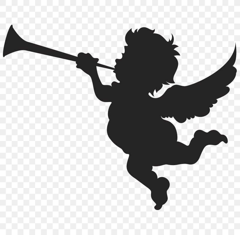 Cupid Royalty-free Clip Art, PNG, 800x800px, Cupid, Black, Black And White, Fictional Character, Love Download Free