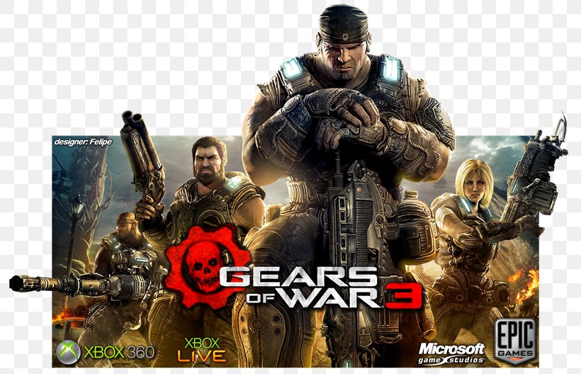 Gears Of War 3 Xbox 360 Platinum Hits Soldier Infantry, PNG, 800x528px, Gears Of War 3, Action Fiction, Action Film, Army, Film Download Free