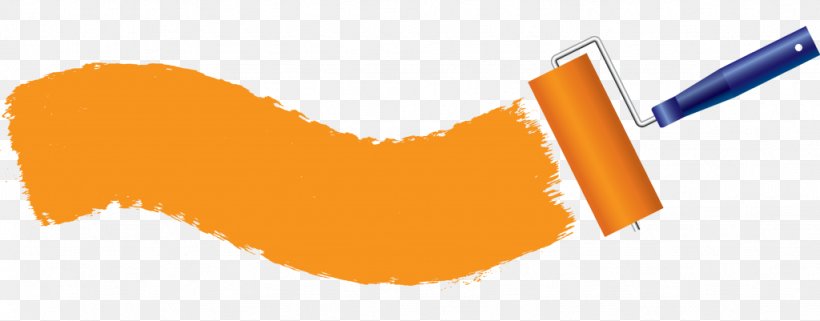 Painting Paint Rollers Brush, PNG, 1024x401px, Paint, Brush, Color, Oil Paint, Orange Download Free