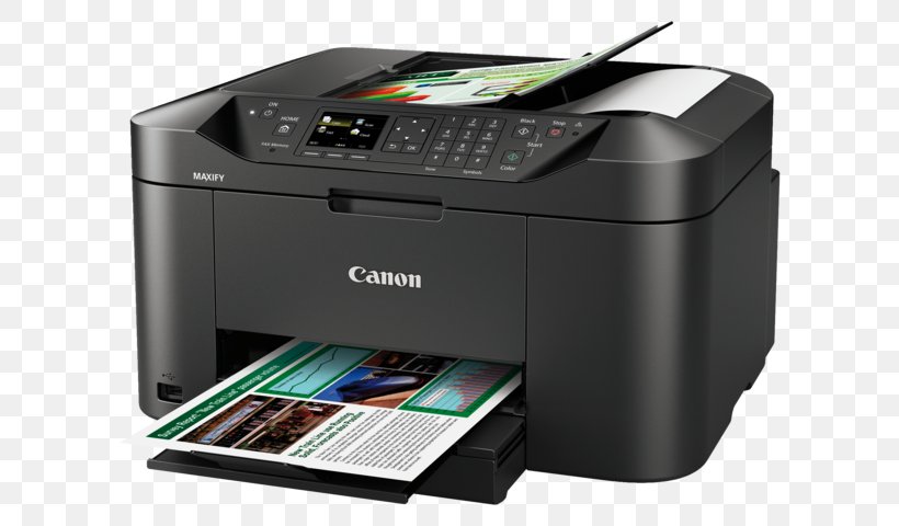 Multi-function Printer Inkjet Printing Canon Image Scanner, PNG, 640x480px, Multifunction Printer, Canon, Copying, Electronic Device, Electronics Download Free