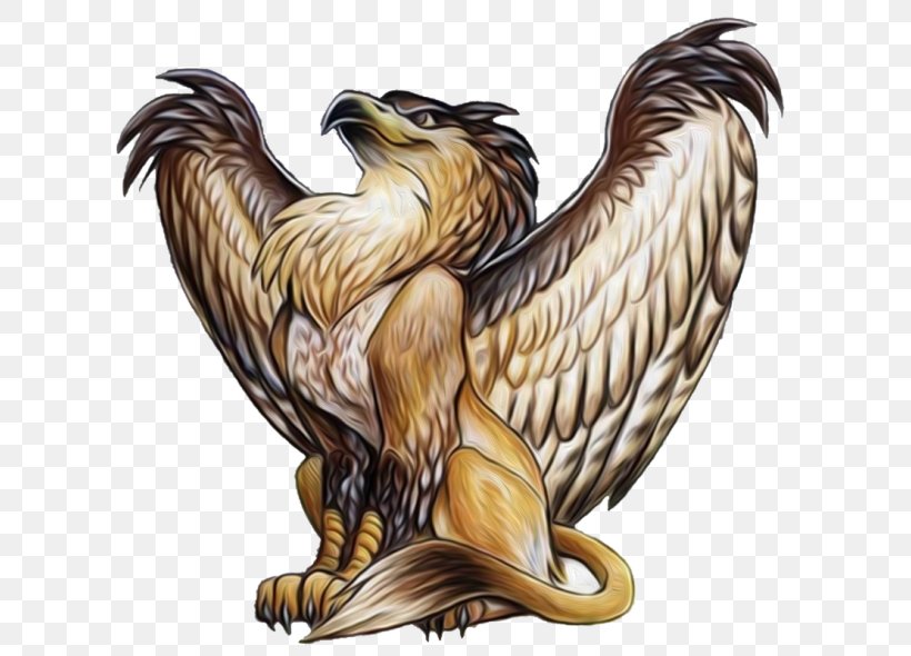 Griffin Legendary Creature Mythology Dragon, PNG, 620x590px, Griffin, Accipitriformes, Beak, Bird, Bird Of Prey Download Free