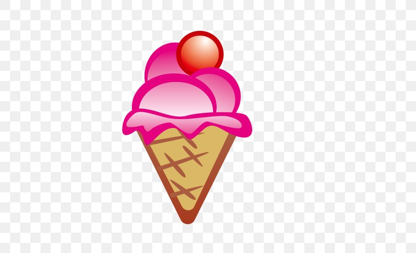 Ice Cream Cone Ice Pop Euclidean Vector, PNG, 500x500px, Ice Cream, Equipollence, Food, Freezing, Heart Download Free