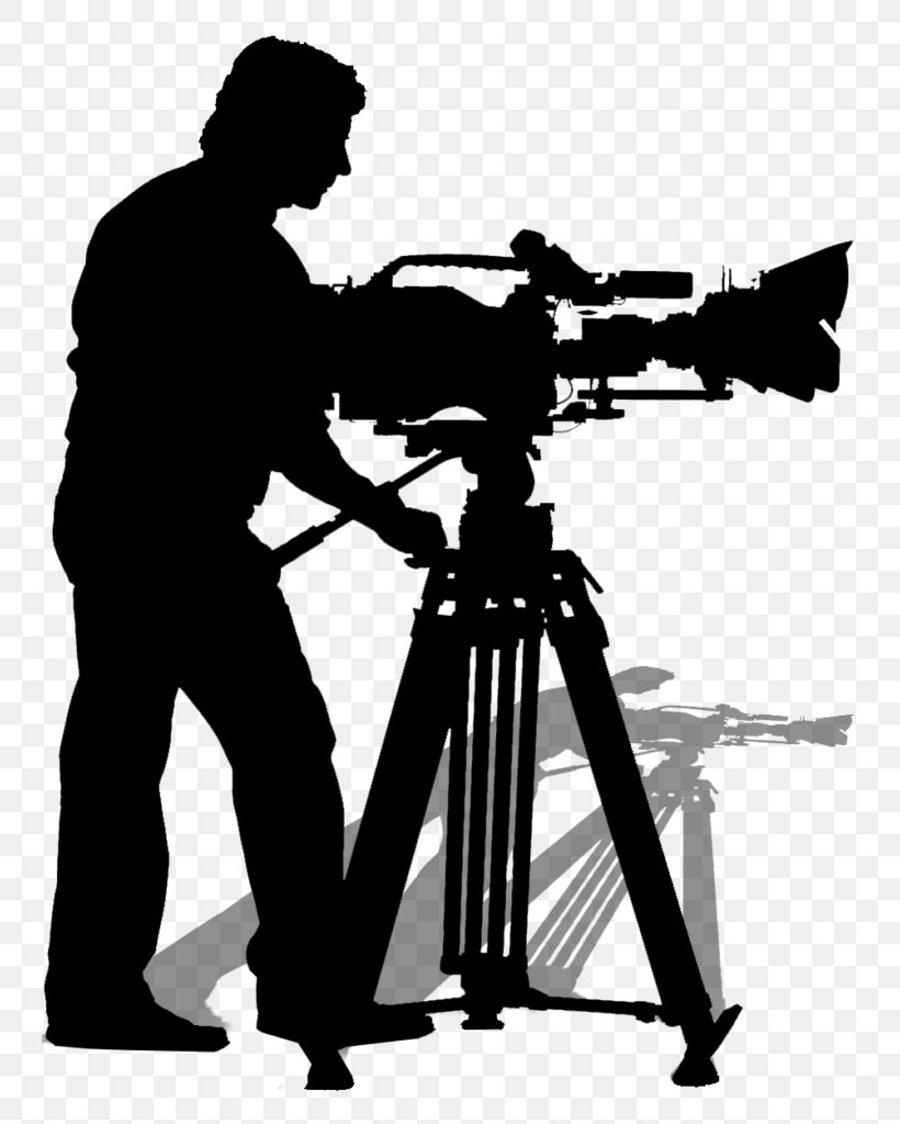 Camera Operator Silhouette Stock Photography Video, PNG, 770x1024px, Camera Operator, Black And White, Camera, Camera Accessory, Film Download Free