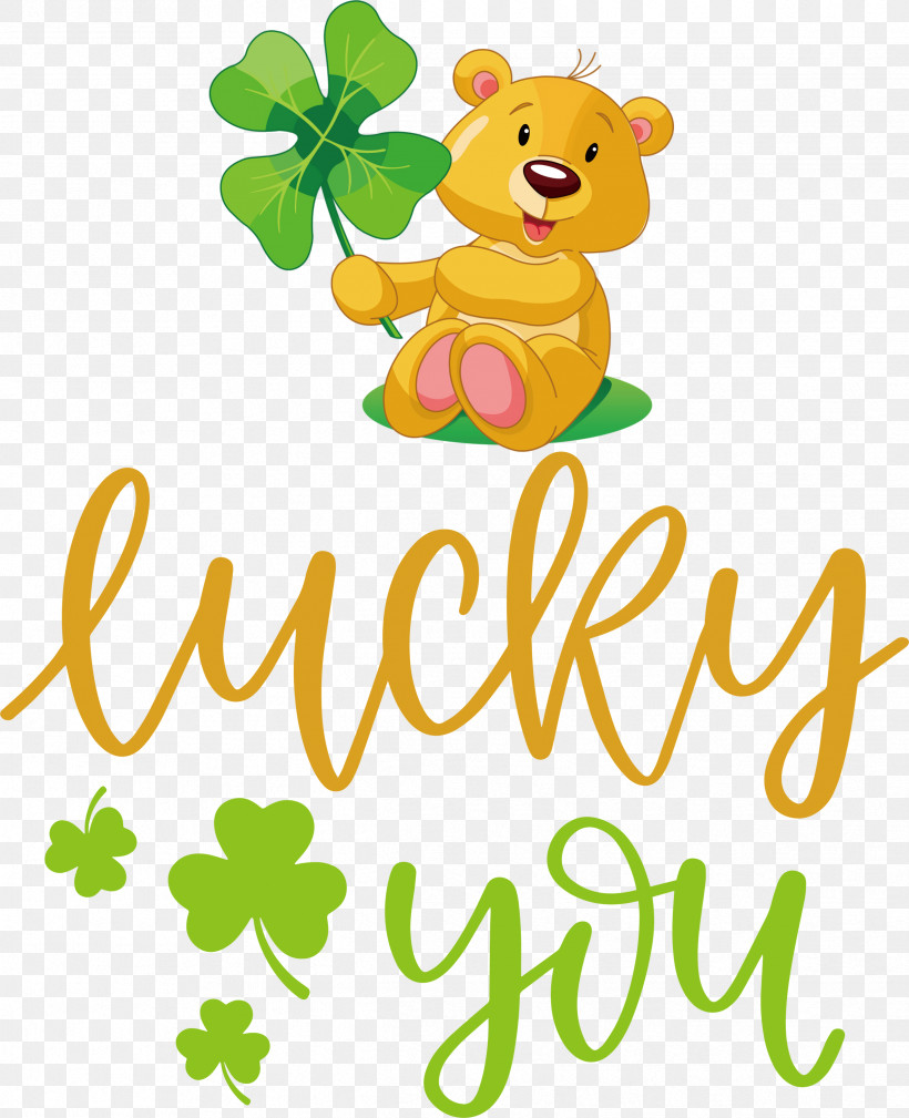Lucky You Patricks Day Saint Patrick, PNG, 2436x3000px, Lucky You, Animal Figurine, Bears, Cartoon, Flower Download Free