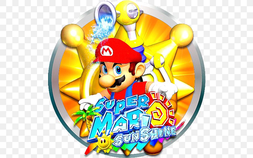 Super Mario Sunshine Super Mario Bros. GameCube Super Mario 64, PNG, 512x512px, Super Mario Sunshine, Dolphin, Gamecube, Mario, Mario Bros Download Free