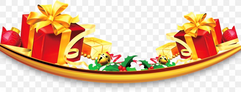 Christmas Gift Gratis, PNG, 2506x967px, Christmas, Bell, Chinese New Year, Christmas Gift, Cuisine Download Free