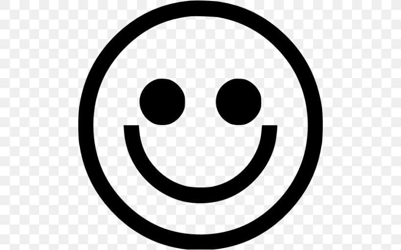 Emoticon Smiley Clip Art, PNG, 512x512px, Emoticon, Area, Black And White, Emotion, Face Download Free