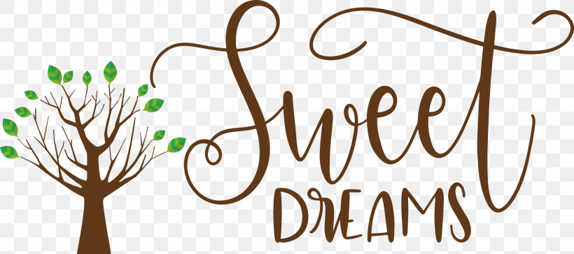 Sweet Dreams Dream, PNG, 3000x1332px, Sweet Dreams, Branching, Calligraphy, Dream, Flower Download Free