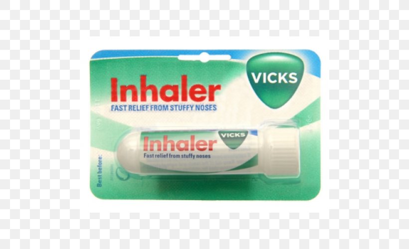 Vicks VapoRub Inhaler Vicks Sinex Nasal Spray, PNG, 500x500px, Vicks, Common Cold, Cough, Decongestant, Inhalation Download Free